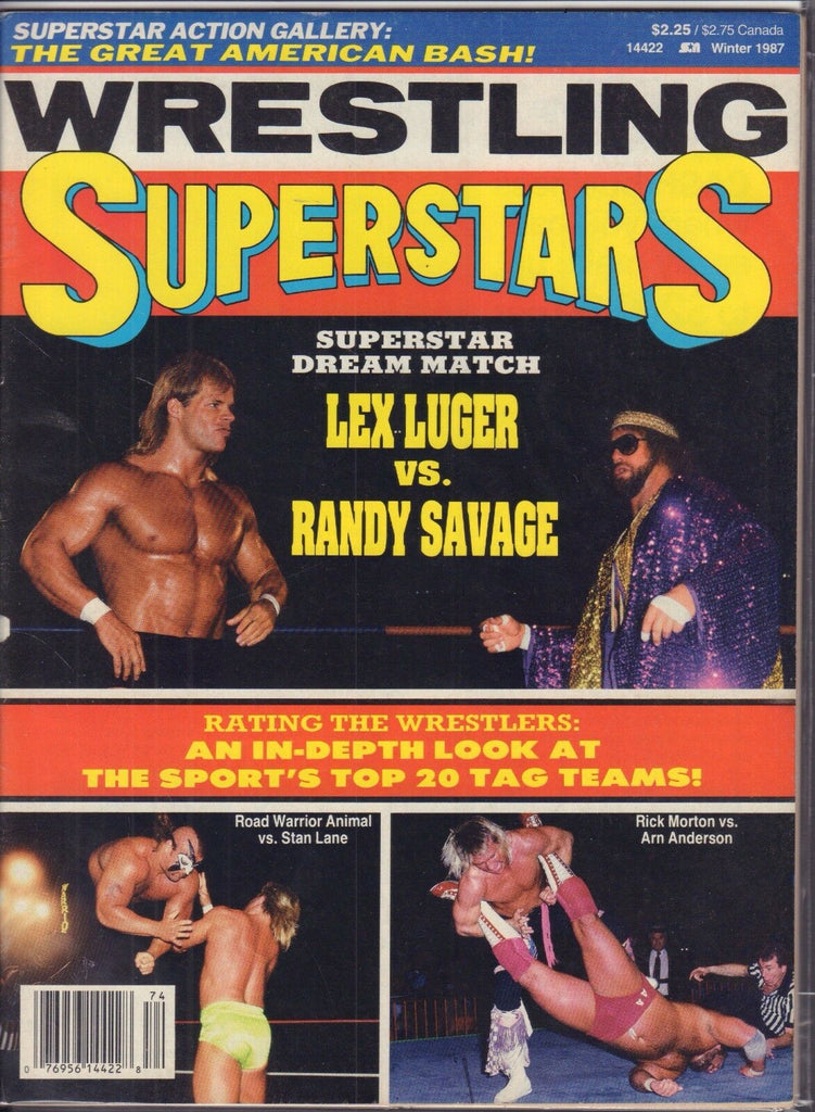 Wrestling Superstars Winter 1987 Lex Luger, Randy Savage 010417DBE2