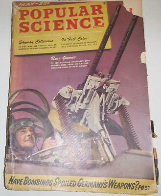 Popular Science Magazine Rear Gunner Germany's Weapons May 1944 090314R2
