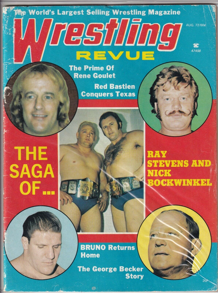 Wrestling Revue Magazine Bruno Sammartino Ray Stevens August 1972 061019nonr
