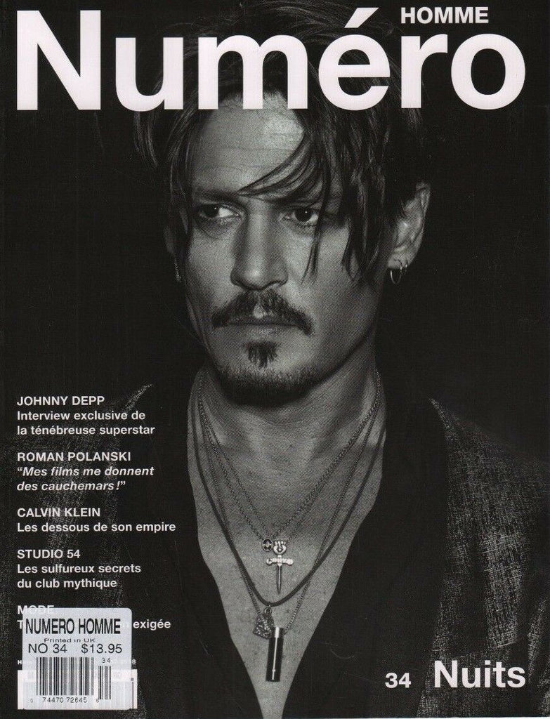 Homme Numero French Fashion Magazine #34 Johnny Depp Roman Polanski 052518DBF