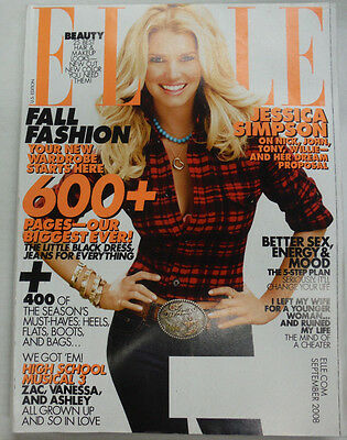 Elle Magazine Jessica Simpson & Better Sex & Energy September 2008 052615R2