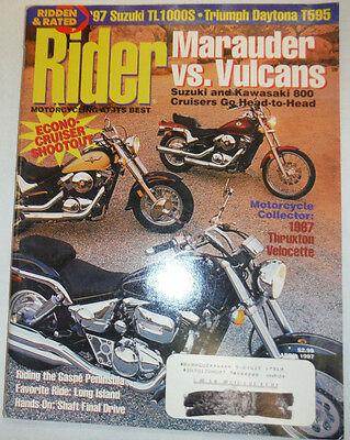Rider Magazine Marauder Vs Vulcans 1987 Trukxton Velocette April 1997 041015R