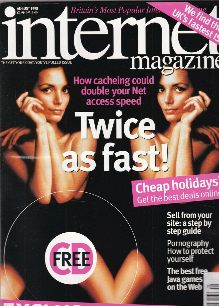 Internet Magazine Twice As Fast Internet Speed August 1998 100919nonr