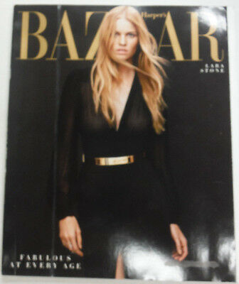 Harper's Bazaar Magazine Lara Stone Fabulous At Every Age April 2014 102914R1
