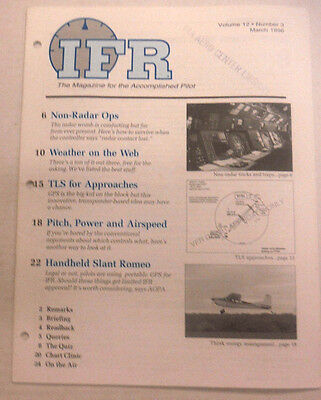 IFR Pilot Magazine Non-Radar Ops & Weather On The Web March 1996 FAL 061815R