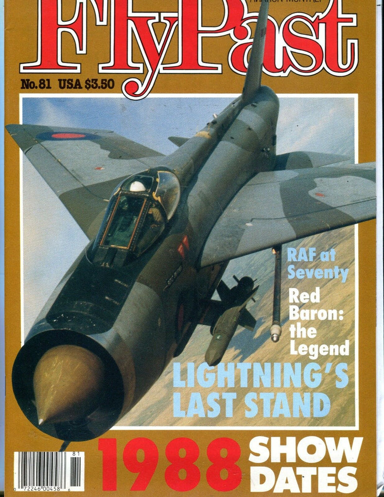 FlyPast Magazine April 1988 RAF At Seventy EX No ML 112616jhe