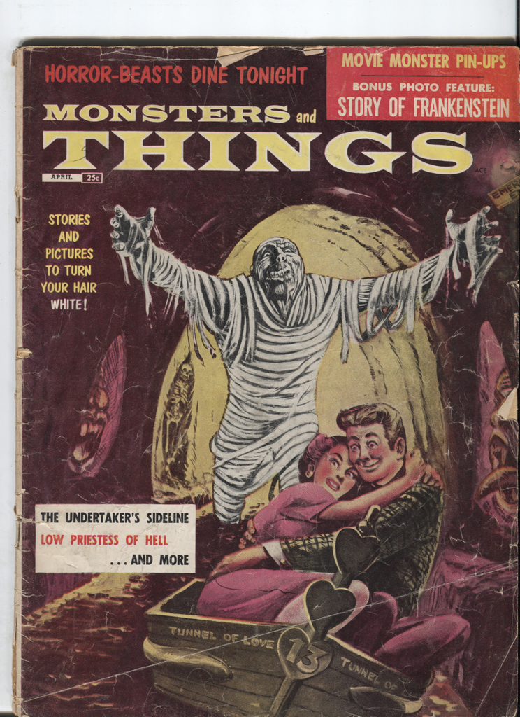 Monsters and Things April 1959 Vol.1 No.2 Frankenstein Magnum Magazine 072420DBE