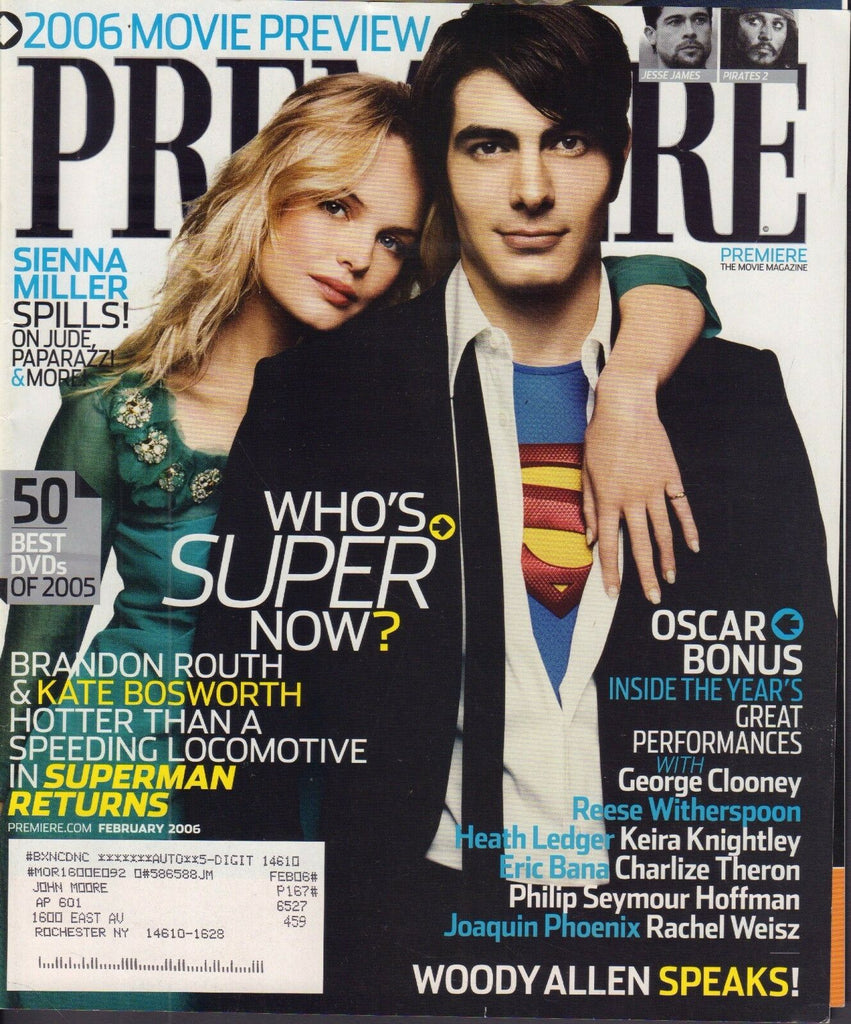 Premiere February 2006 Brandon Routh, Kate Bosworth w/ML 062717nonDBE