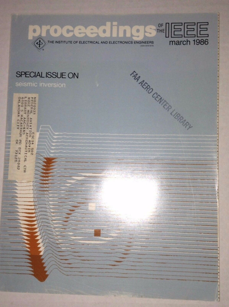Proceedings Of The IEEE Magazine Seismec Inversion March 1986 022917NONRH