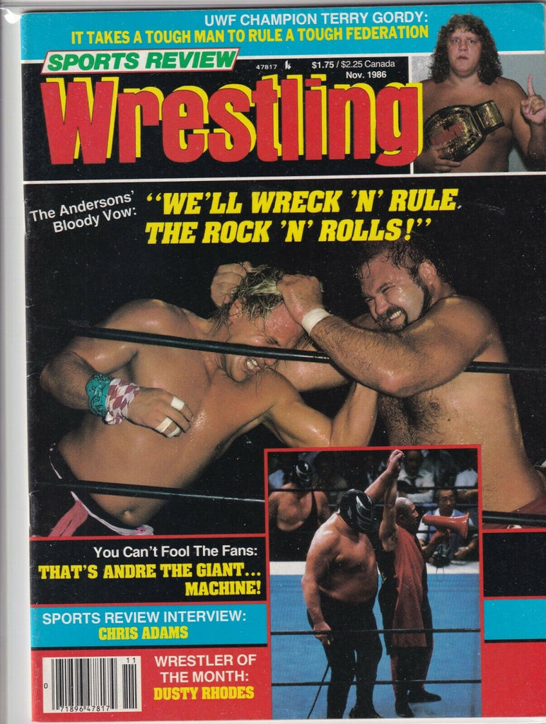 Sports Review Wrestling The Andersons & Rock N Roll November 1986 060519nonr