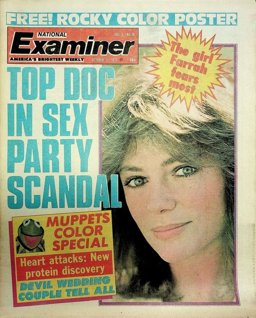 National Examiner October 11 1977 Farrah Fawcett Sylvester Stallone 072820ame