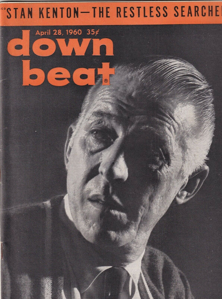Down Beat Mag Stan Kenton Restless Searcher April 28, 1960 101219nonr