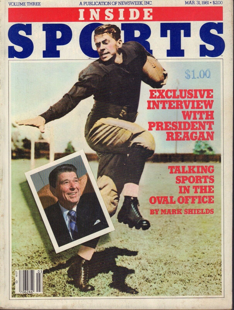 Inside Sports Magazine March 31 1981 Ronald Reagan 091317nonjhe
