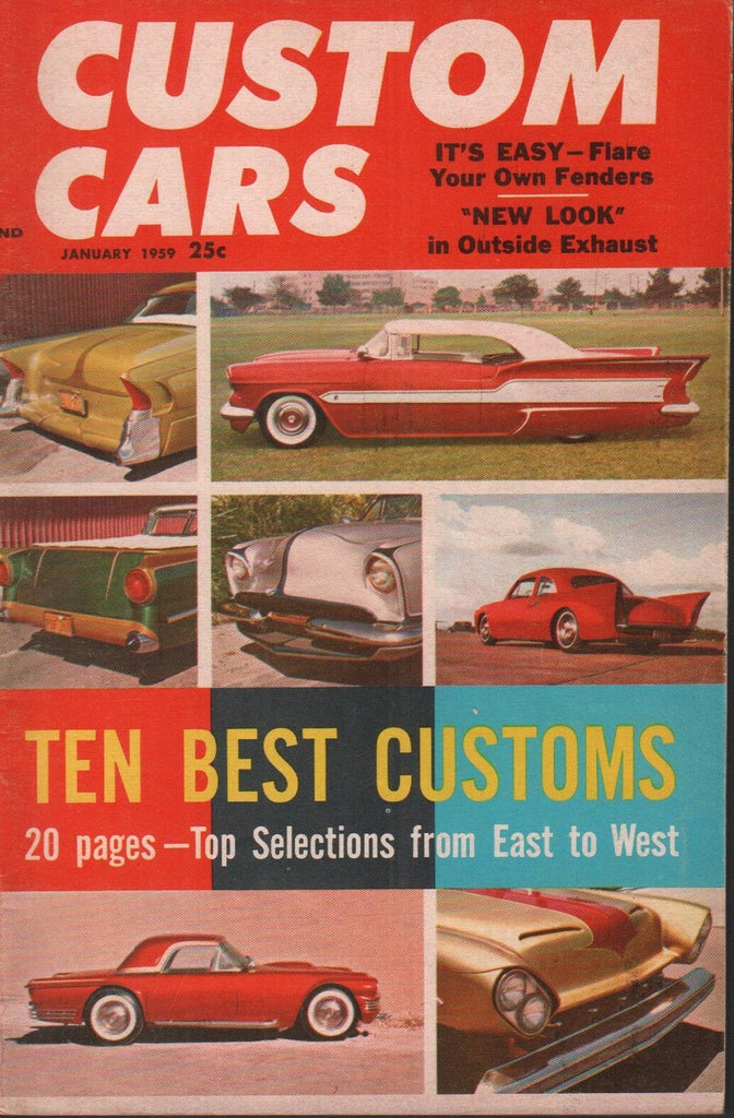 Custom Cars Vintage Magazine January 1959 Robert E Peterson 121518AME