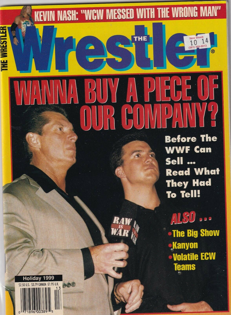 The Wrestler Magazine Vince & Shane McMahon Holiday 1999 062419nonr