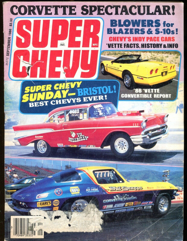 Super Chevy Magazine September 1986 Corvette VG w/ML 031617nonjhe