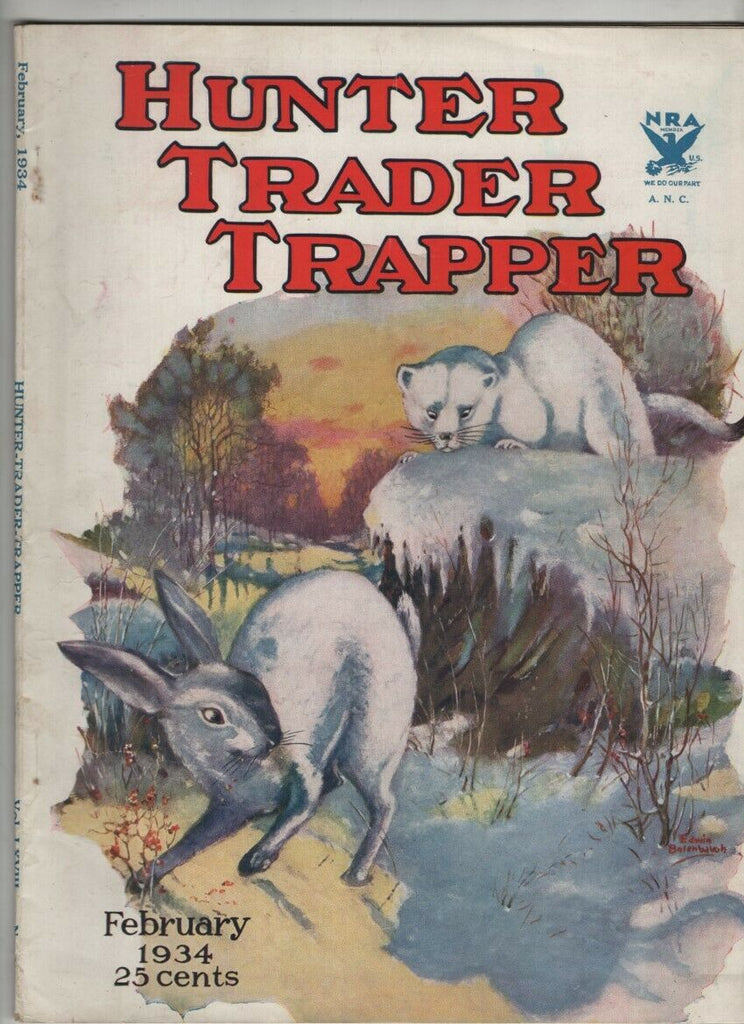 Hunter Trader Trapper Mag Wildlife Relief Funds February 1934 021021nonr