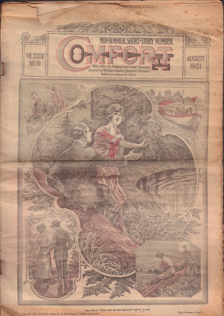 Comfort August 1921 The Girl at The Spruce 011217DBE