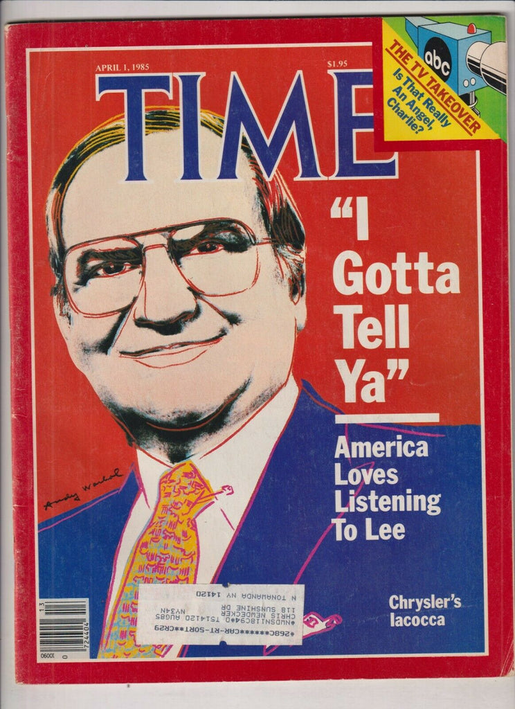 Time Mag Chrysler's Lacocca April 1, 1985 021720nonr