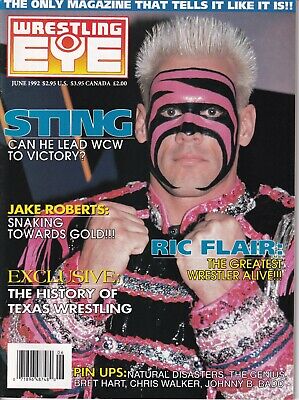 Wrestling Eye Sting Ric Flair Jake Roberts June 1992 030219nonr
