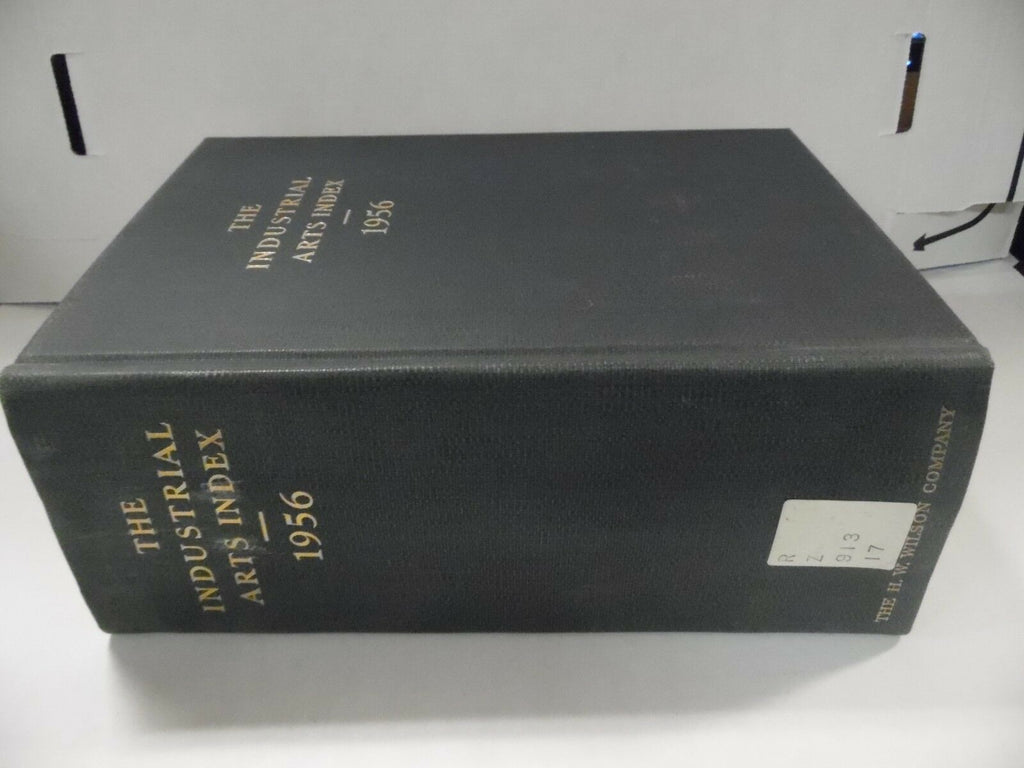 The Industrial Arts Index 1956 Original Rare H.W. Wilson Co ex-FAA 112118AME3