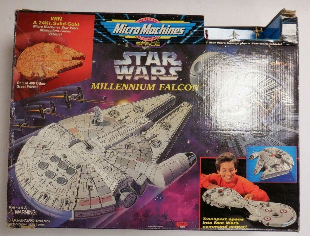 Micro Machines Space Star Wars Millennium falcon / Command Center Original Box