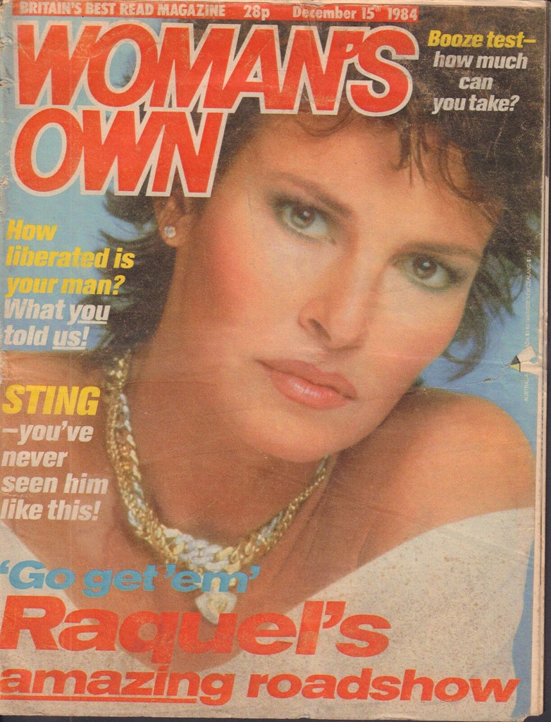 Woman's Own December 15 1984 Raquel Welch, Sting 091517DBE