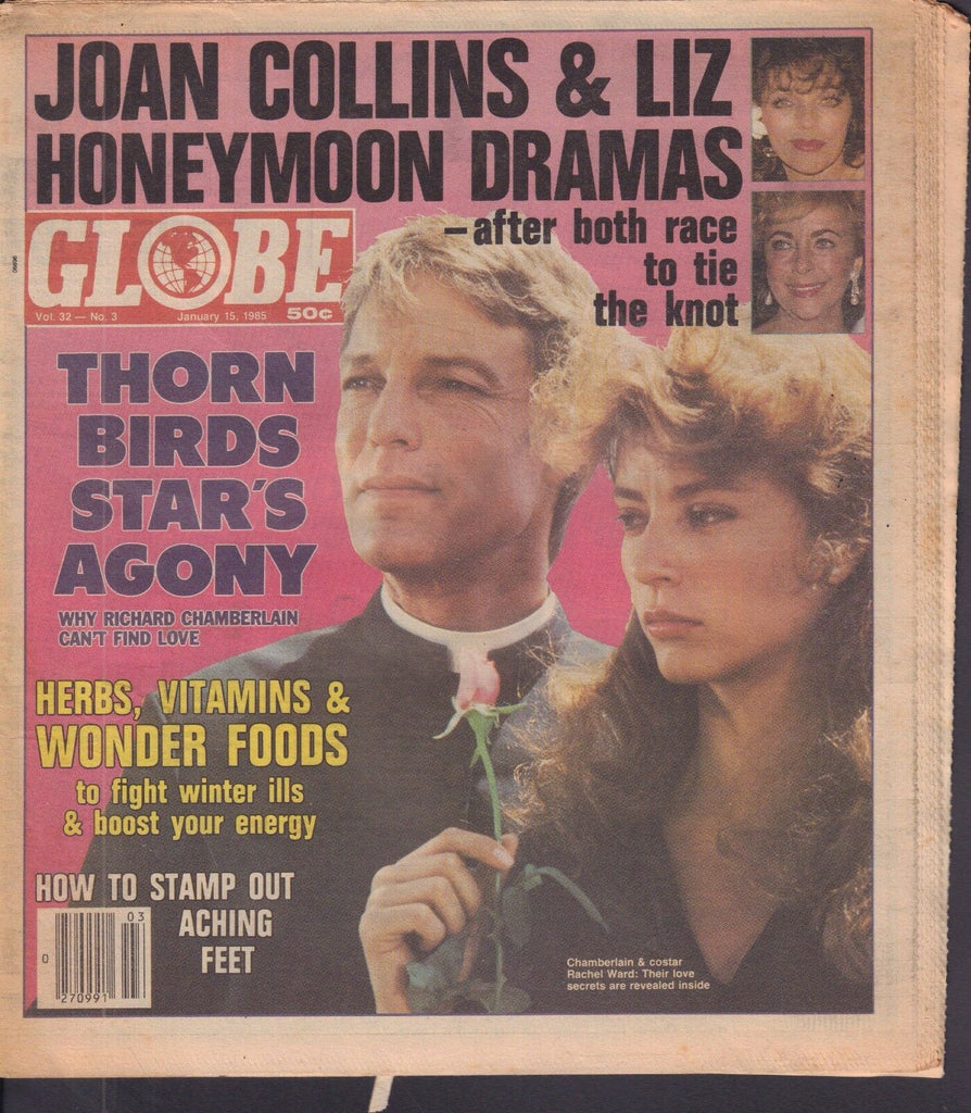 Globe January 15 1985 Richard Chamberlain, Joan Collins 092117DBE