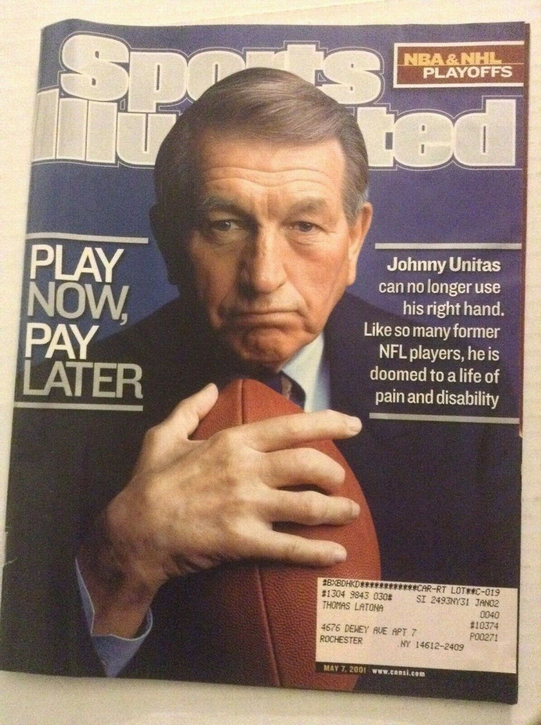 Sports Illustrated Mag Johnny Unitas Playoffs May 7, 2001 082419nonrh