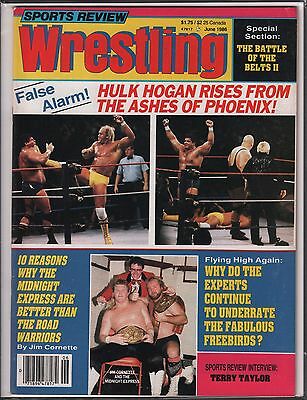 Sports Review Wrestling June 1986 Hulk Hogan EX 120715DBE2