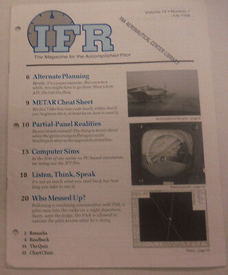 IFR Pilot Magazine Alternate Planning Metar Cheat Sheet July 1996 FAL 061815R