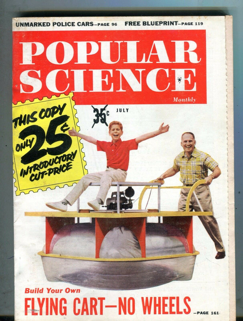Popular Science Magazine July 1960 Flying Cart No Wheels 062217nonjhe