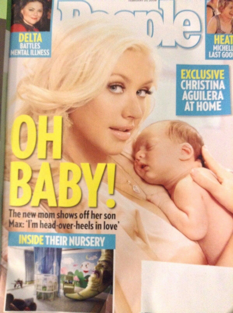 People Magazine Christina Aguilera At Home February 25, 2008 081017nonrh3