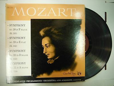 33 RPM Vinyl Moazrt Symphony No. 18 in F Major CHS-1193 122314KME