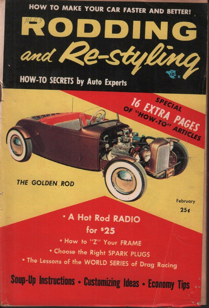 Rodding and Re-Styling February 1956 Carlin Hulick Sam Joosten 082118DBE