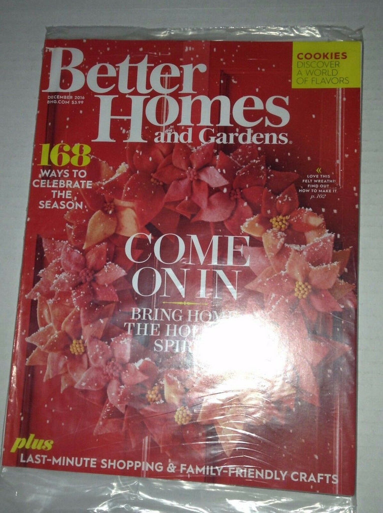 Better Homes & Garden Magazine 168 Ways Holiday December 2016 SEALED 033017NONRH