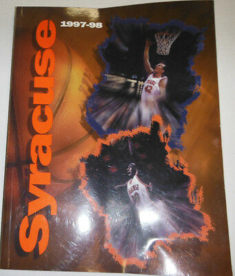 Syracuse University Basketball Magazine History And Stats 1997-1998 090314R2