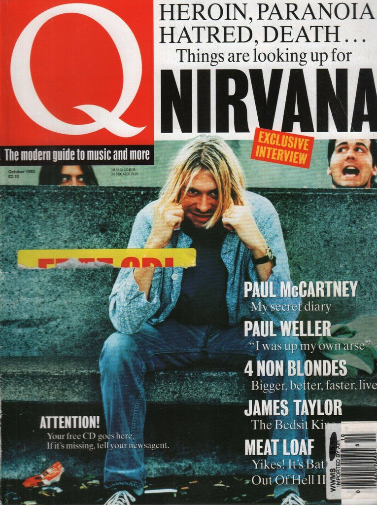 Q UK Music Magazine October 1993 Paul McCartney Nurcana Kurt Cobain 111319AME