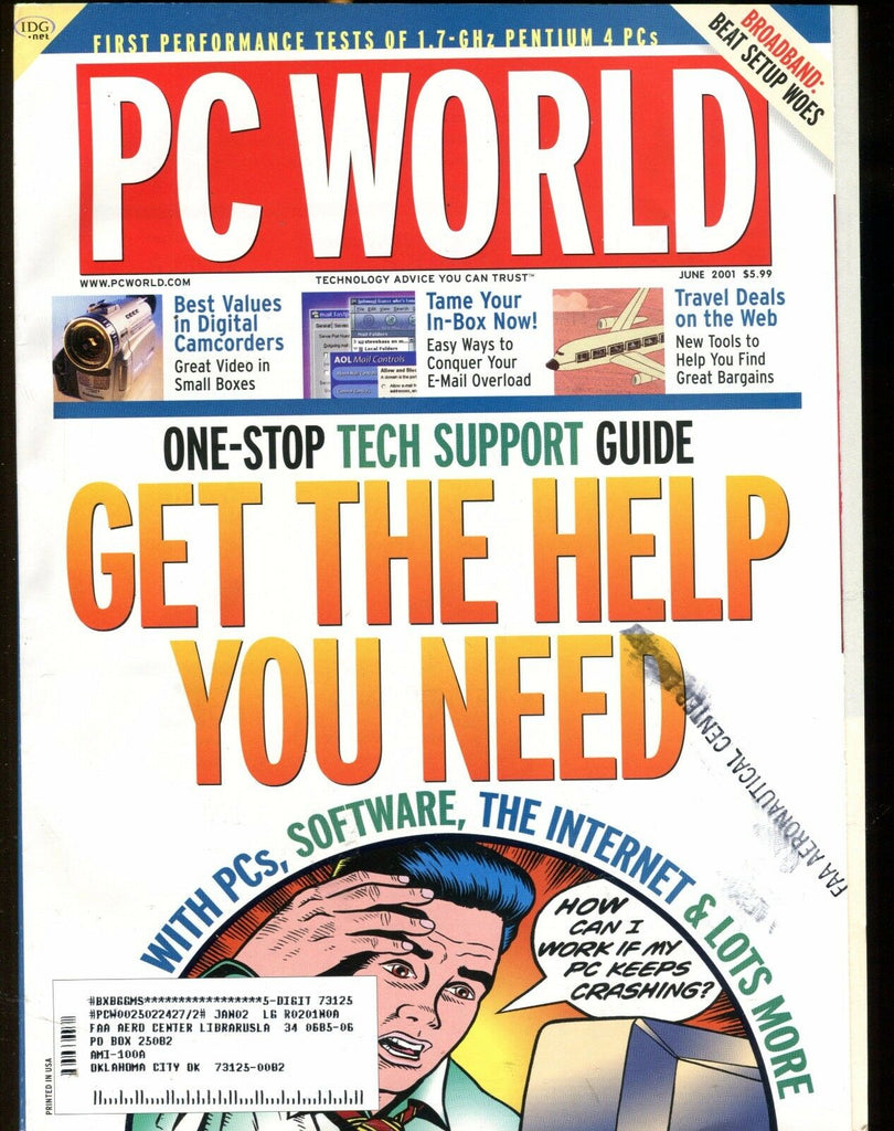 PC World Magazine June 2001 Tech Support FAA EX w/ML 022417nonjhe
