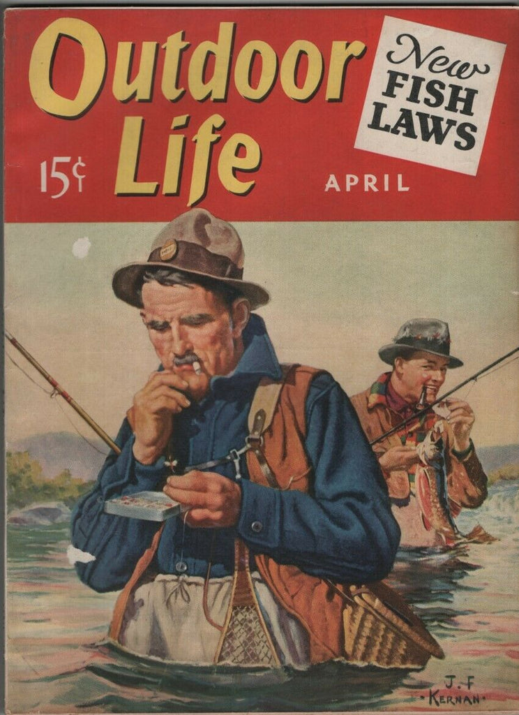 Outdoor Life Mag Fishing In The Moonshine April 1940 021021nonr –  mr-magazine-hobby