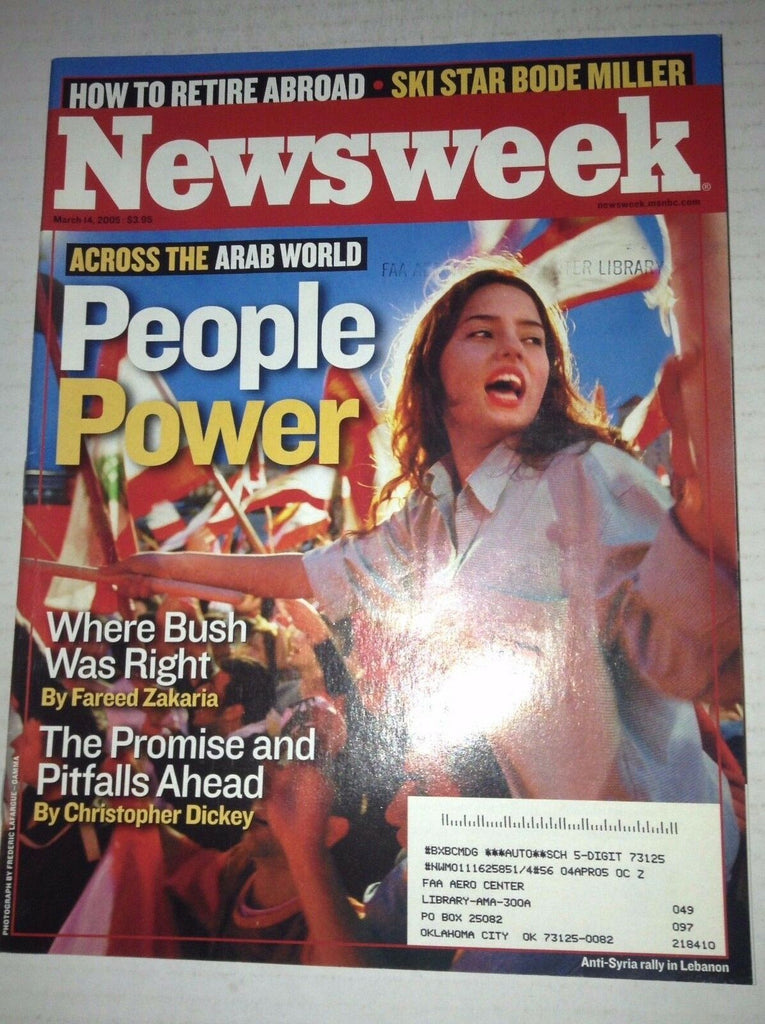 Newsweek Magazine Across The Arab World March 14, 2005 FAL 042717nonrh