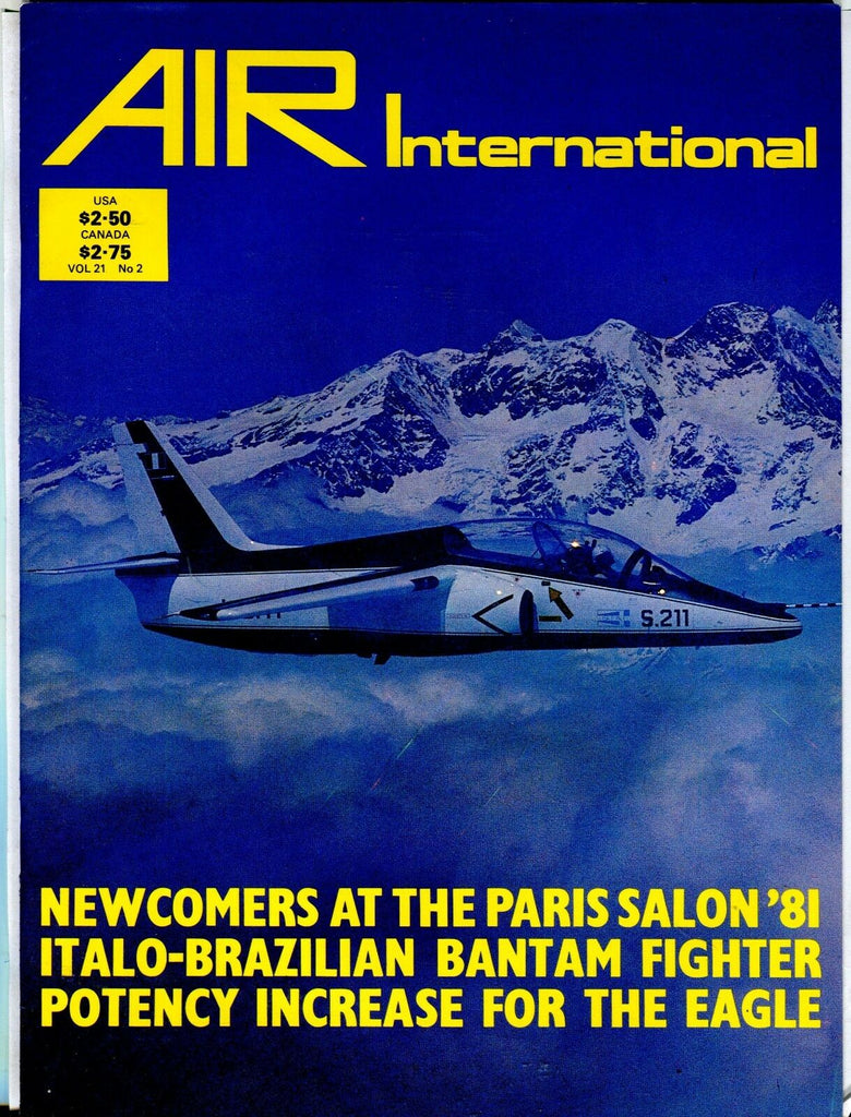 Air International Magazine August 1981 Paris Salon '81 EX No ML 112616jhe