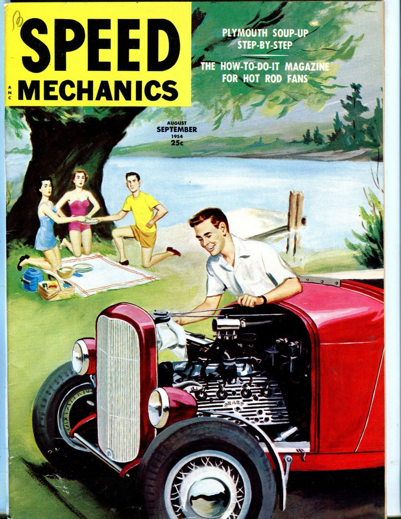Speed Mechanics Magazine Aug/Sep 1954 Plymouth EX No ML 052117nonjhe