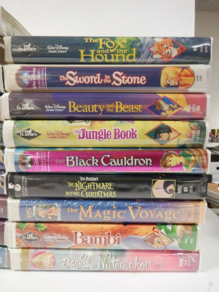 Disney & Fox Animation Vintage VHS Lot of 28 Pocahontas