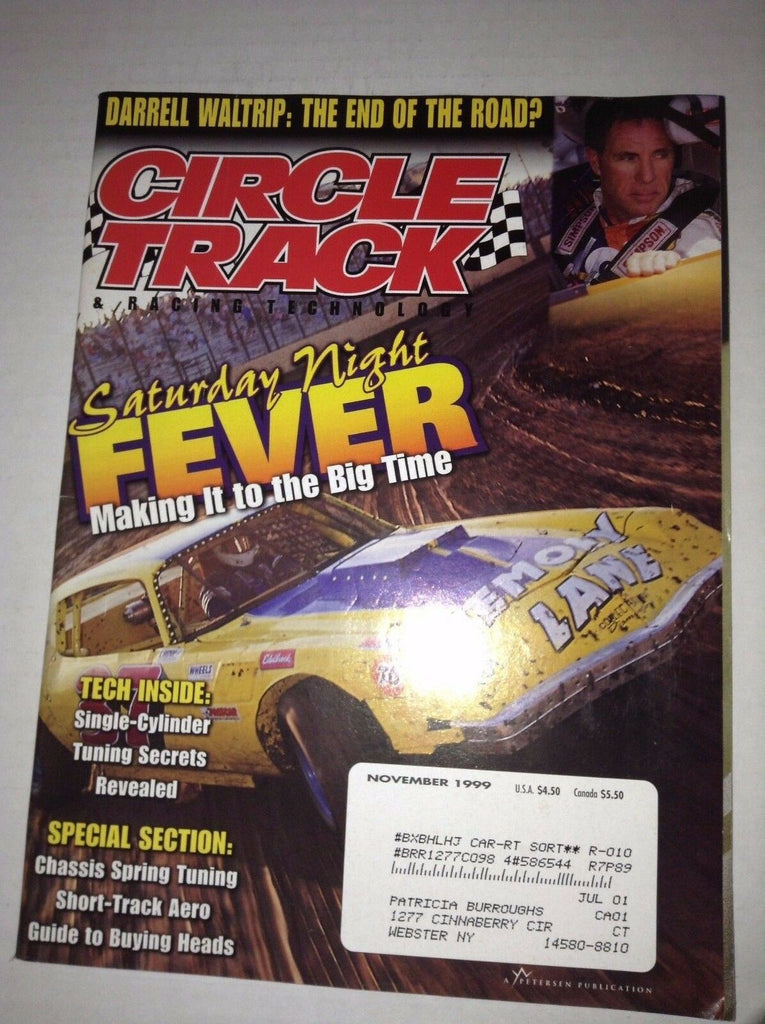 Circle Track Magazine Saturday Night Fever November 1999 040417NONRH