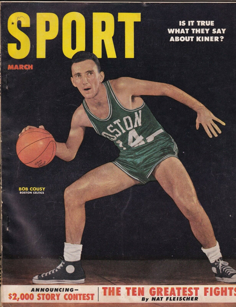 Sport Magazine Bob Cousy Ralph Kiner March 1953 080519nonr