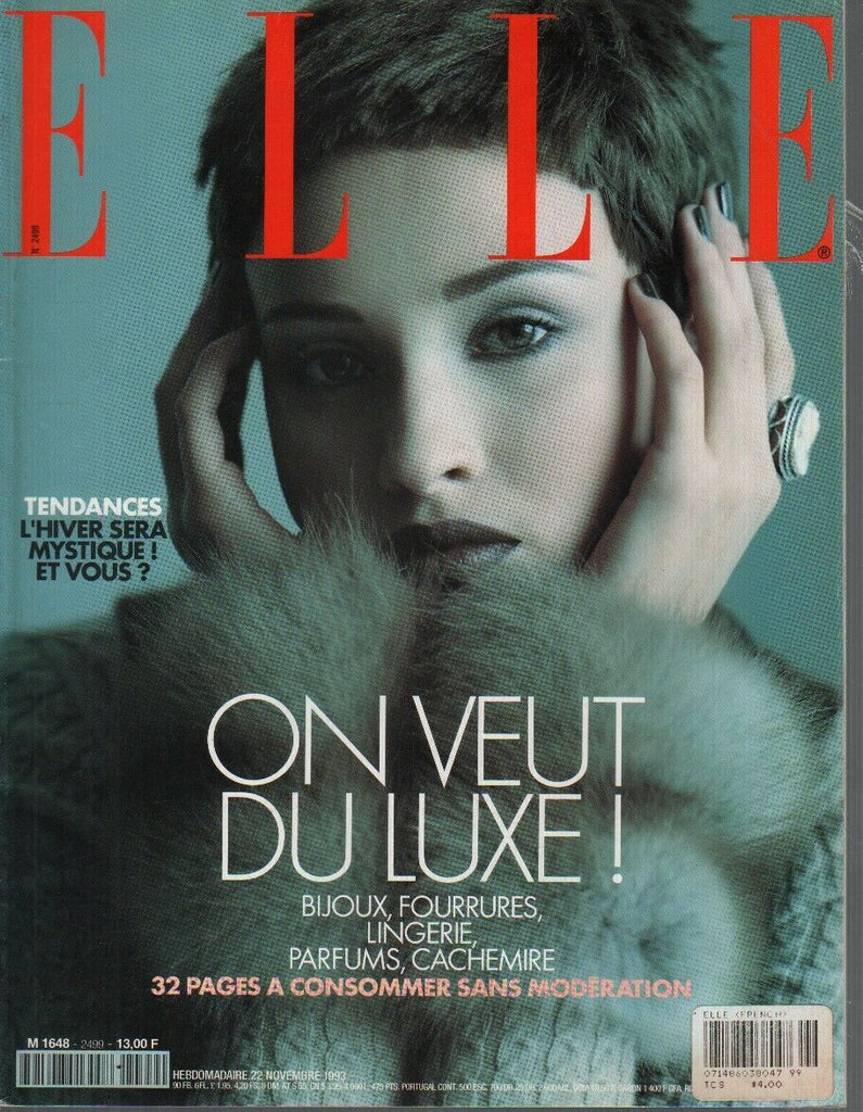 Elle French Magazine 22 Novembre 1993 November Michele Beaurenaut 090919AME
