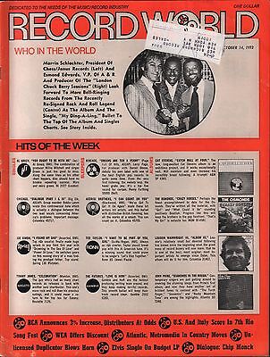 Record World October 14 1972 Marvin Schlachter w/ML EX 120715DBE