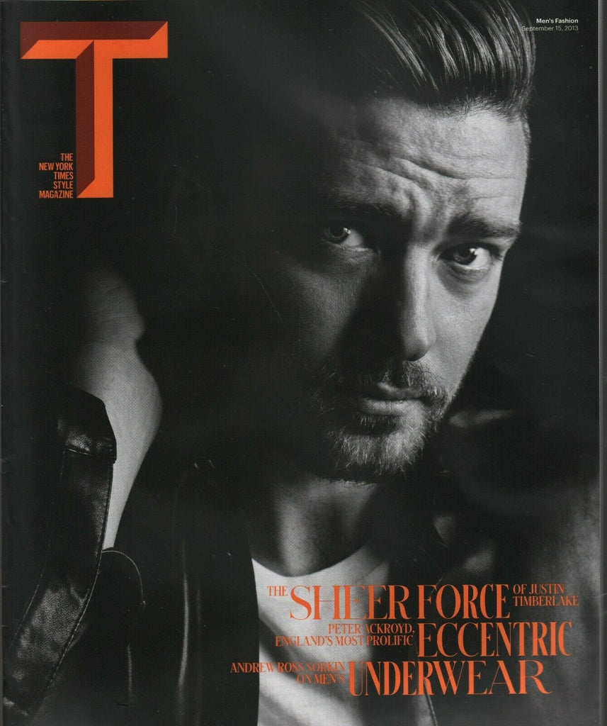 T New York Times Style Magazine September 15 2013 Justin Timberlake 031320AME