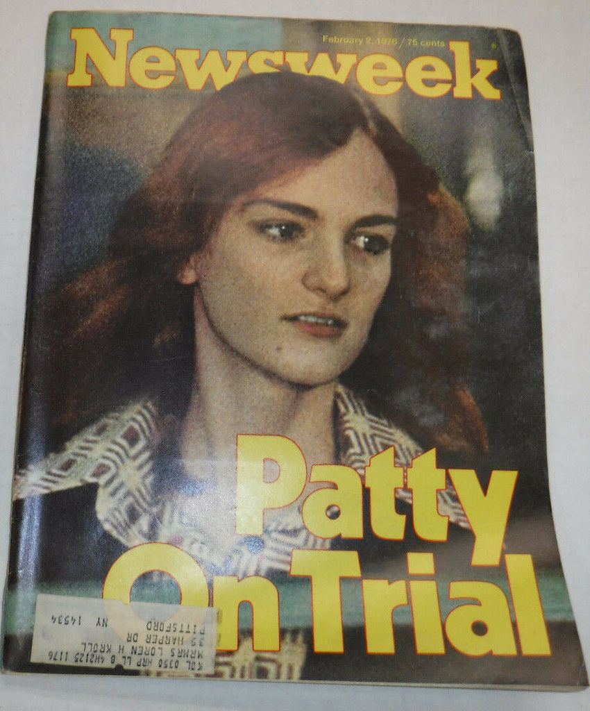 Newsweek Magazine Patty On Trial Good Cond February 2, 1976 100616R